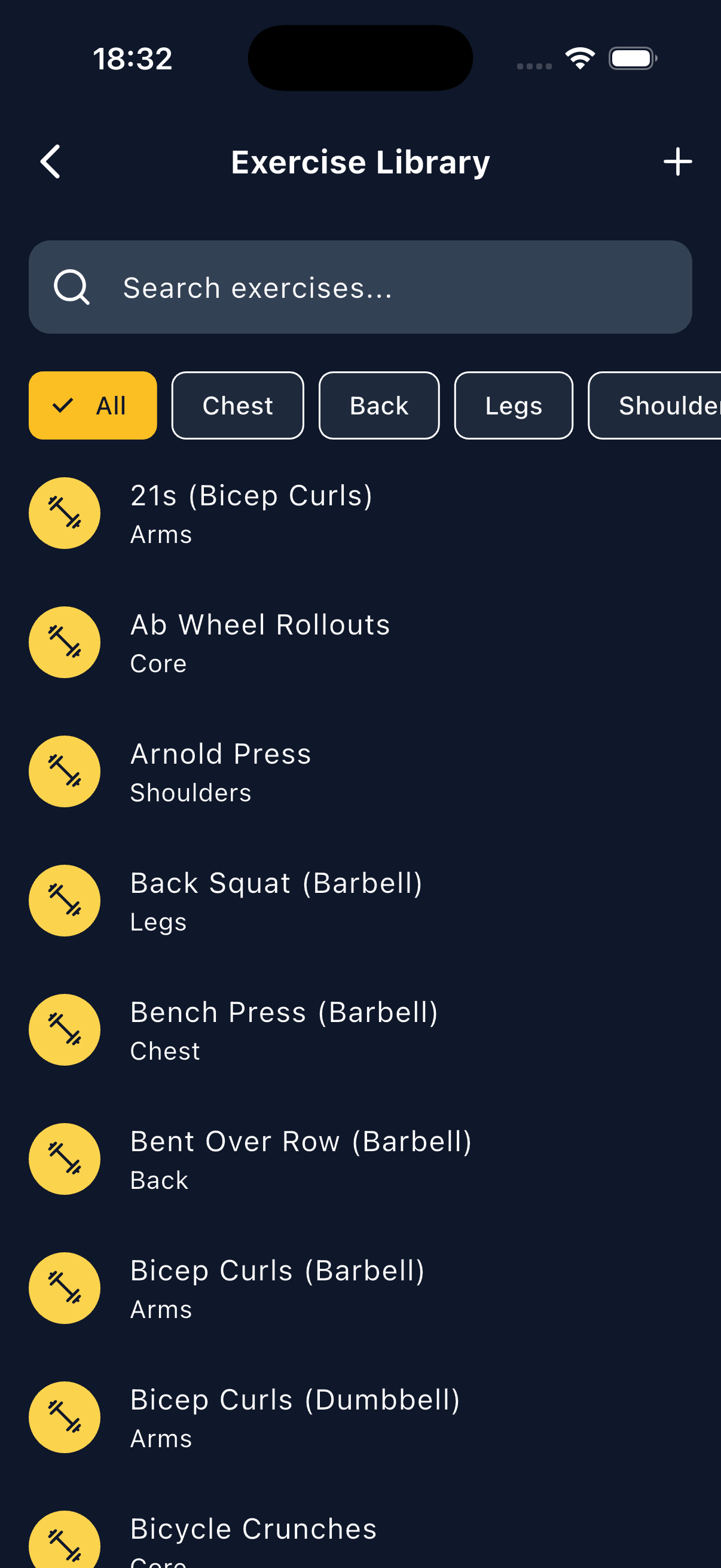 Exercise library